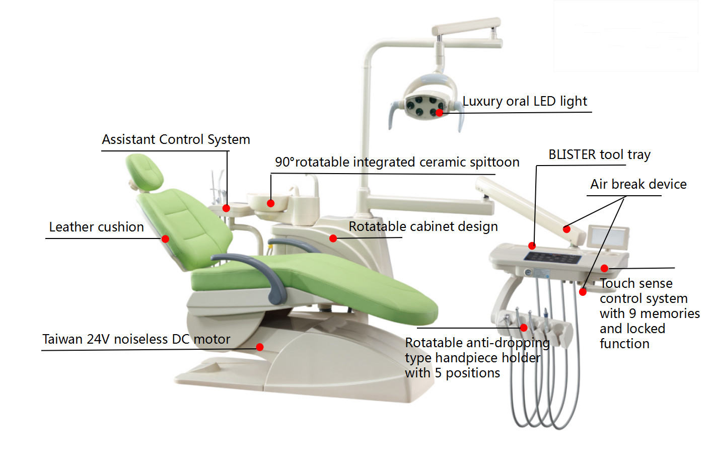 FD-380 dental chair unit 