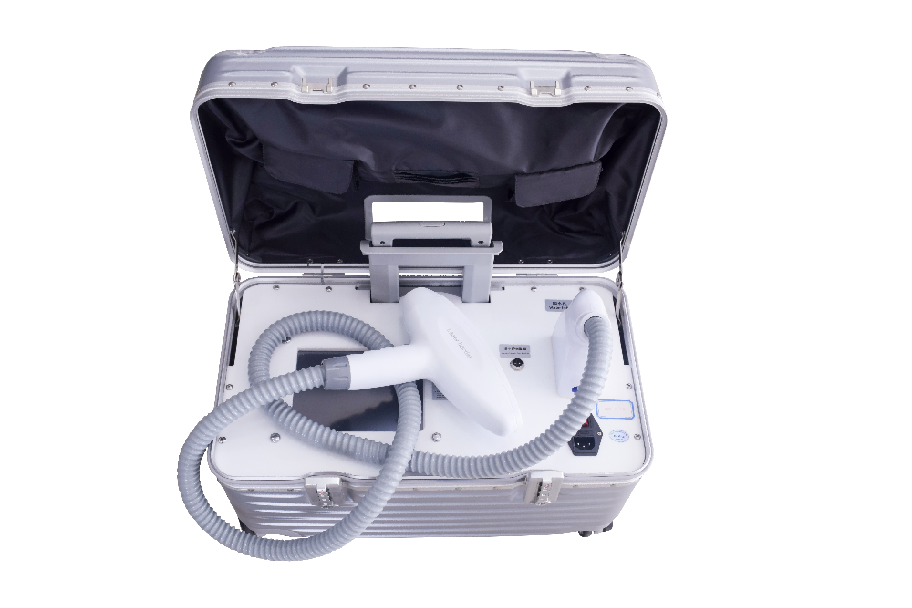 Pull rod type non-invasive eyebrow washing machine
